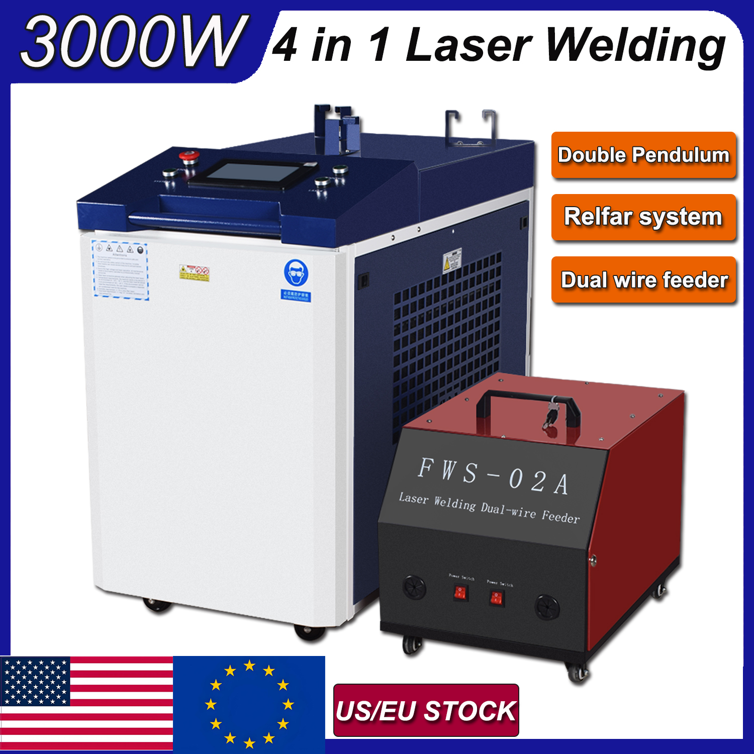 Industrial Laser Welding Tool - 4 IN 1 Raycus Laser welder