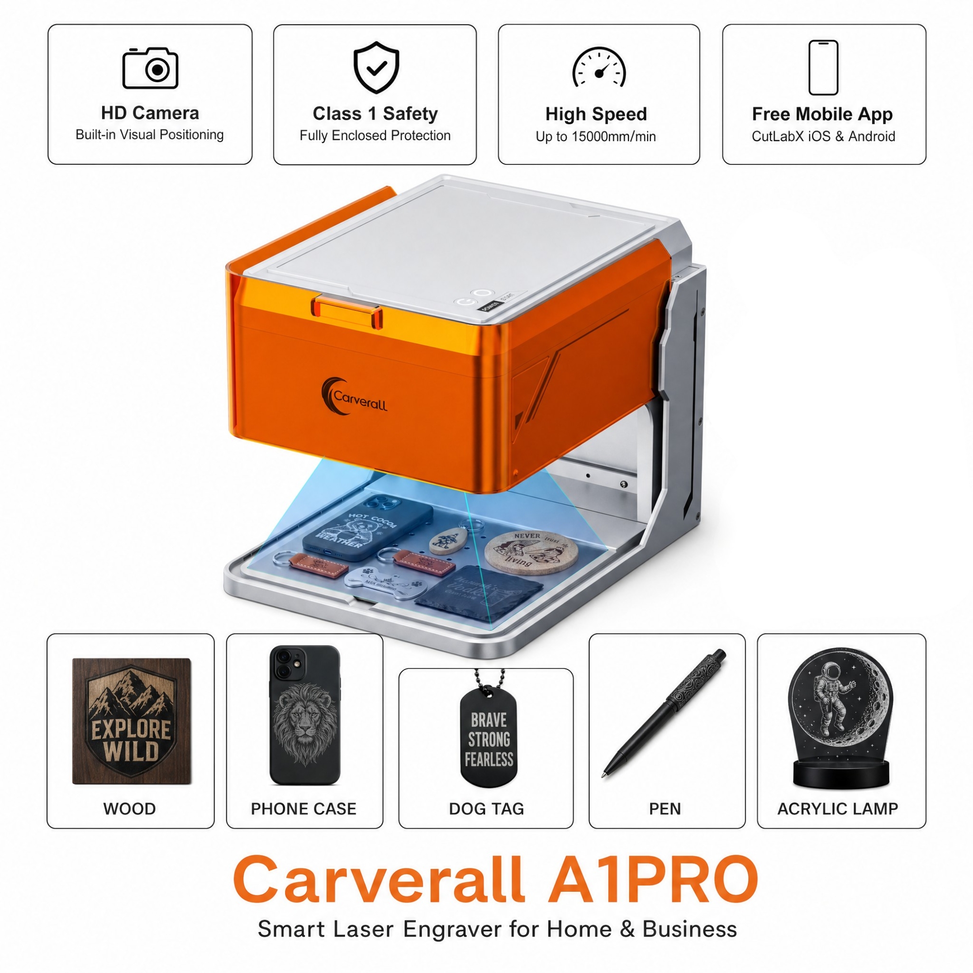 Carverall A1PRO Desktop Laser  - Desktop Laser Engraver บทวิจารณ์และราคา