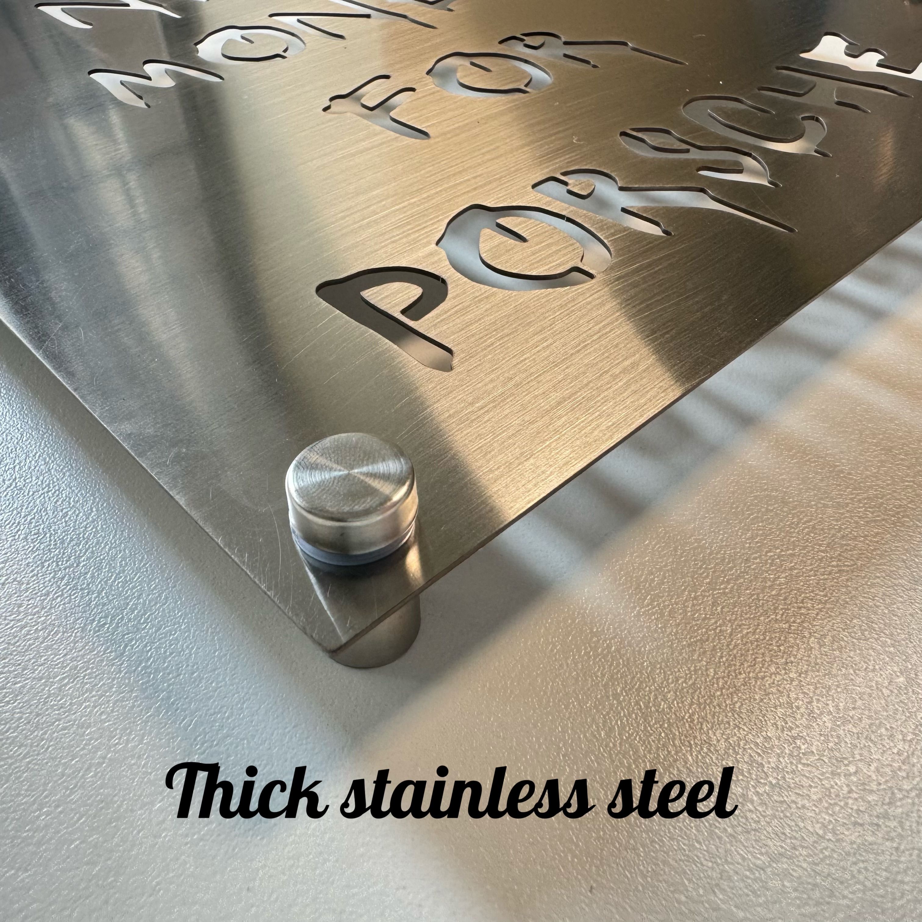 Modern Stainless Steel Signboa - Industrial Laser Power บทวิจารณ์และราคา