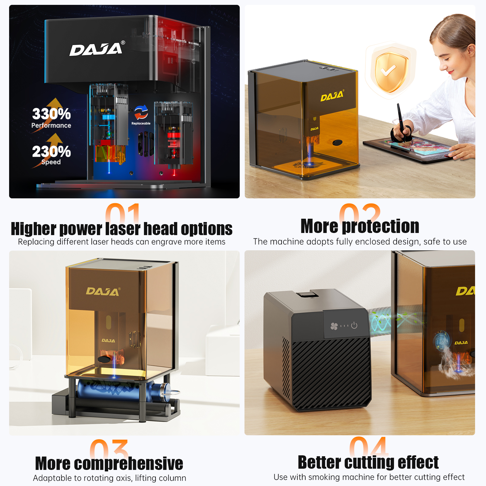 DAJA DJ6 Pro Mini Laser Engrav - Industrial Laser Cutting Machine บทวิจารณ์และราคา