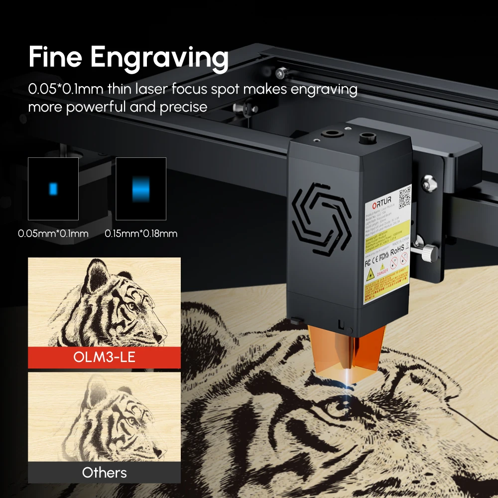 ORTUR OLM3 LE 10w Laser Engrav - Desktop Laser Engraver บทวิจารณ์และราคา