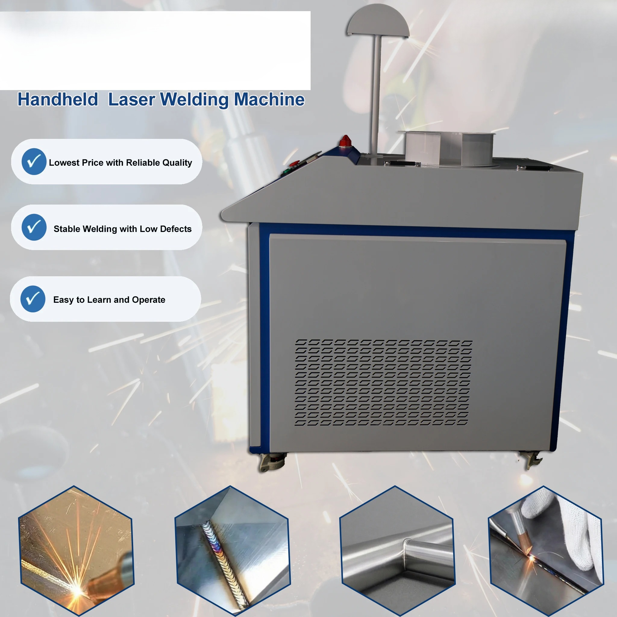 Fast Welding Cheapest CE Certi - Industrial Laser Welding Machine Hand Held บทวิจารณ์และราคา