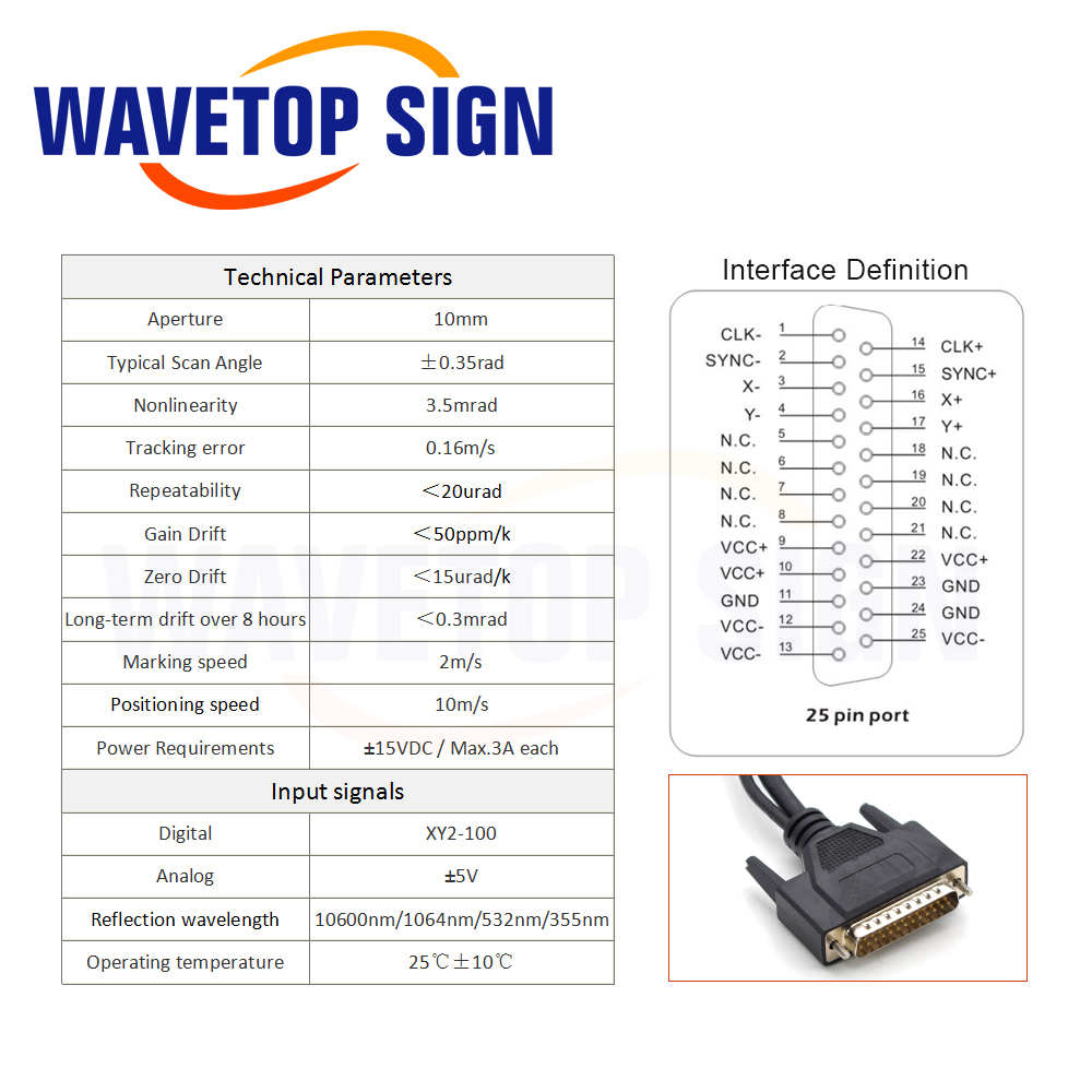 WaveTopSign 355nm Digital Lase - Galvo Scan Head บทวิจารณ์และราคา