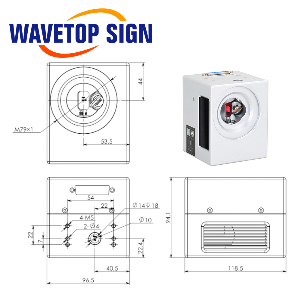 WaveTopSign SG2206 355nm UV La - Galvo Scan Head บทวิจารณ์และราคา