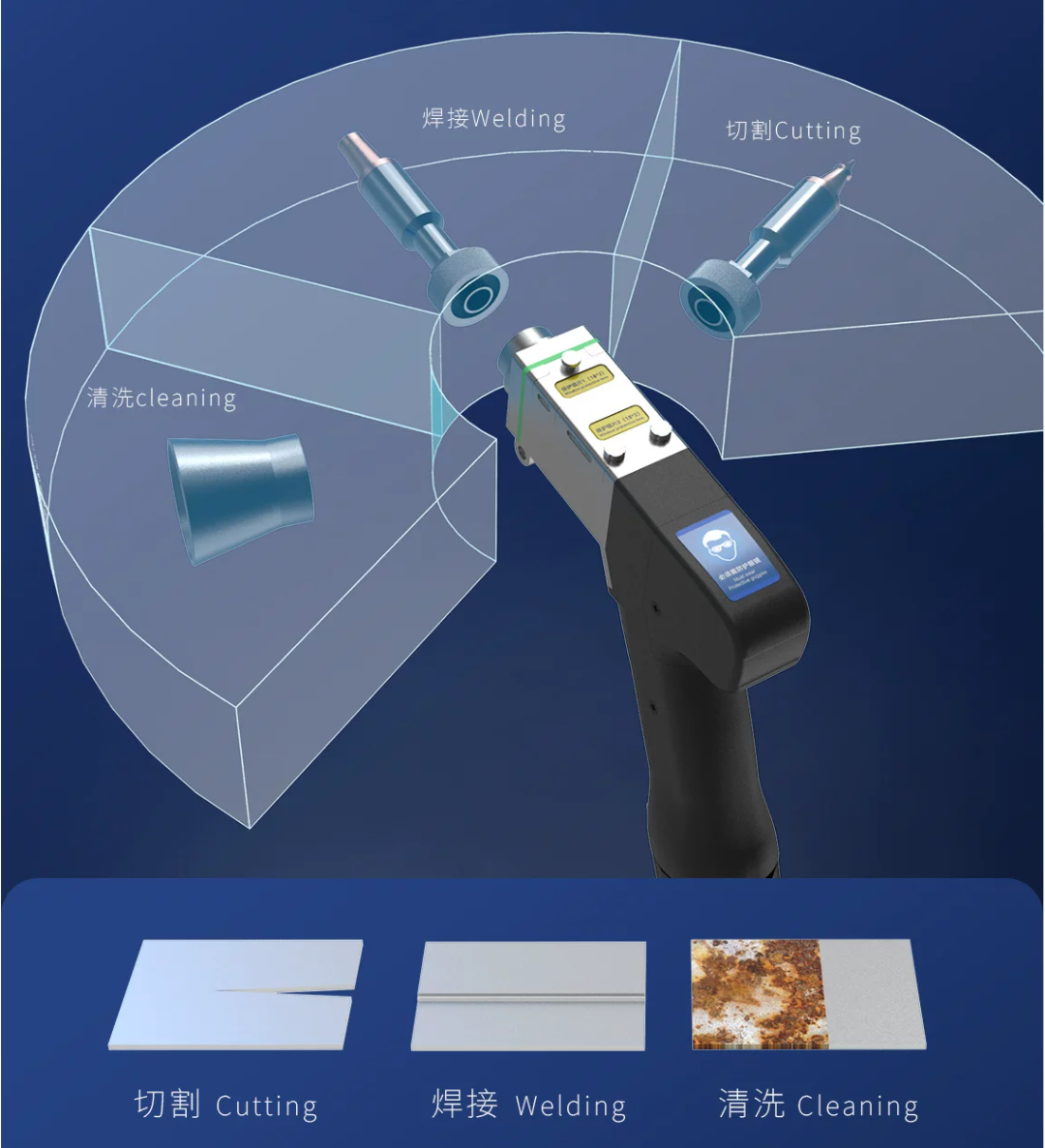 HGTECH 3-in-1 Handheld Laser W - Industrial Laser Welding Machine Hand Held บทวิจารณ์และราคา