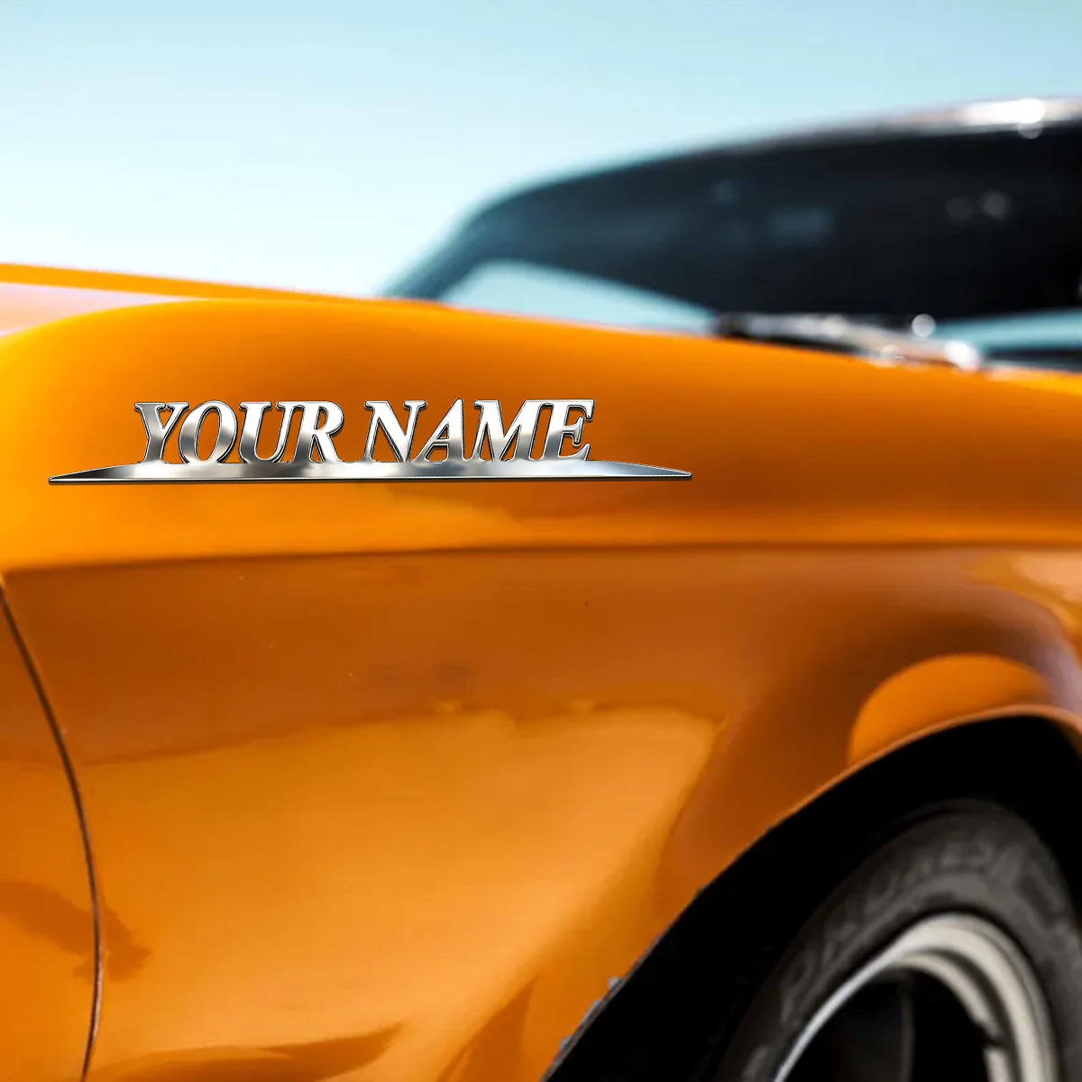 Metal Trendy YOUR NAME Sticker - Industrial Laser Power บทวิจารณ์และราคา