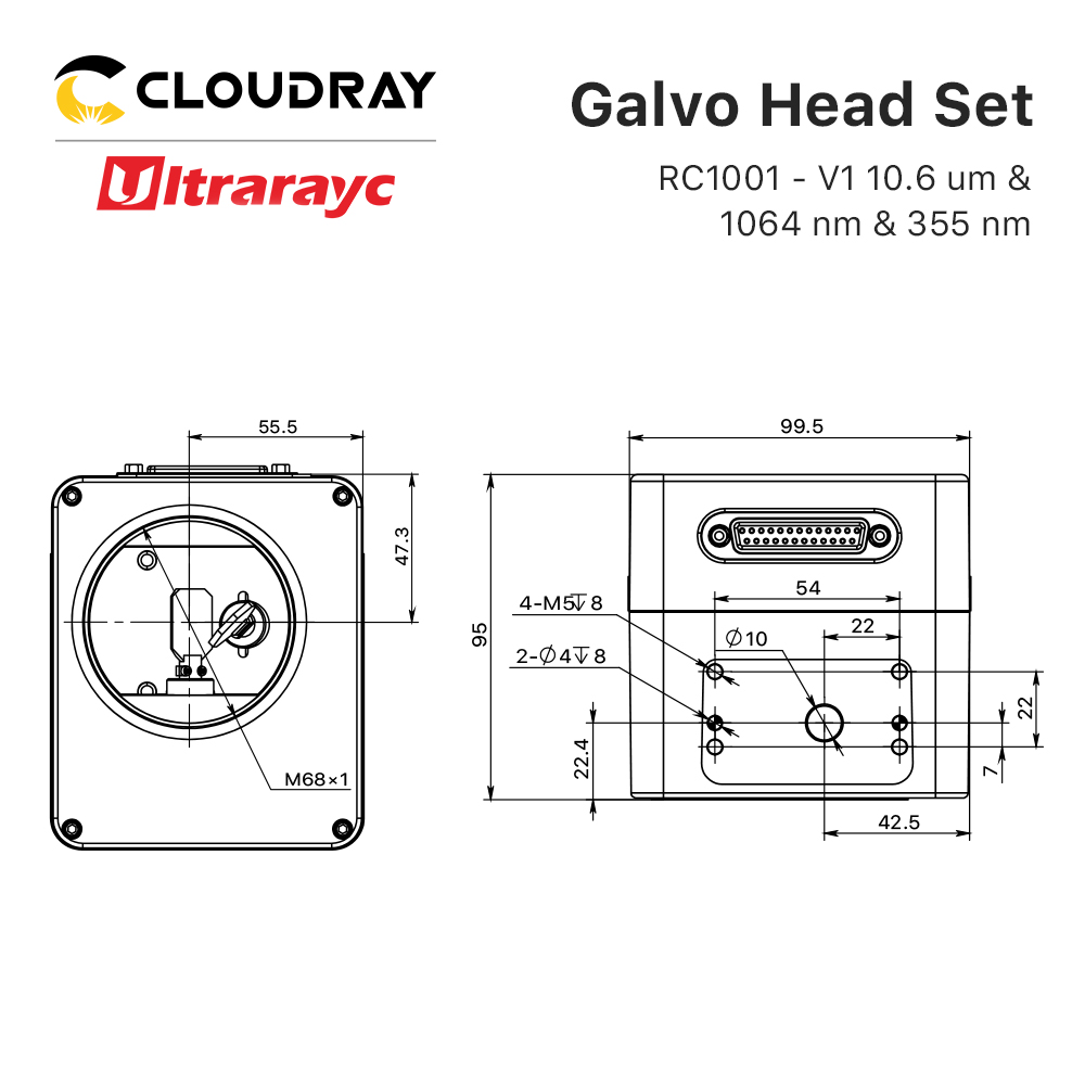 Ultrarayc RC1001-V1 Scanning G - Galvo Scan Head บทวิจารณ์และราคา
