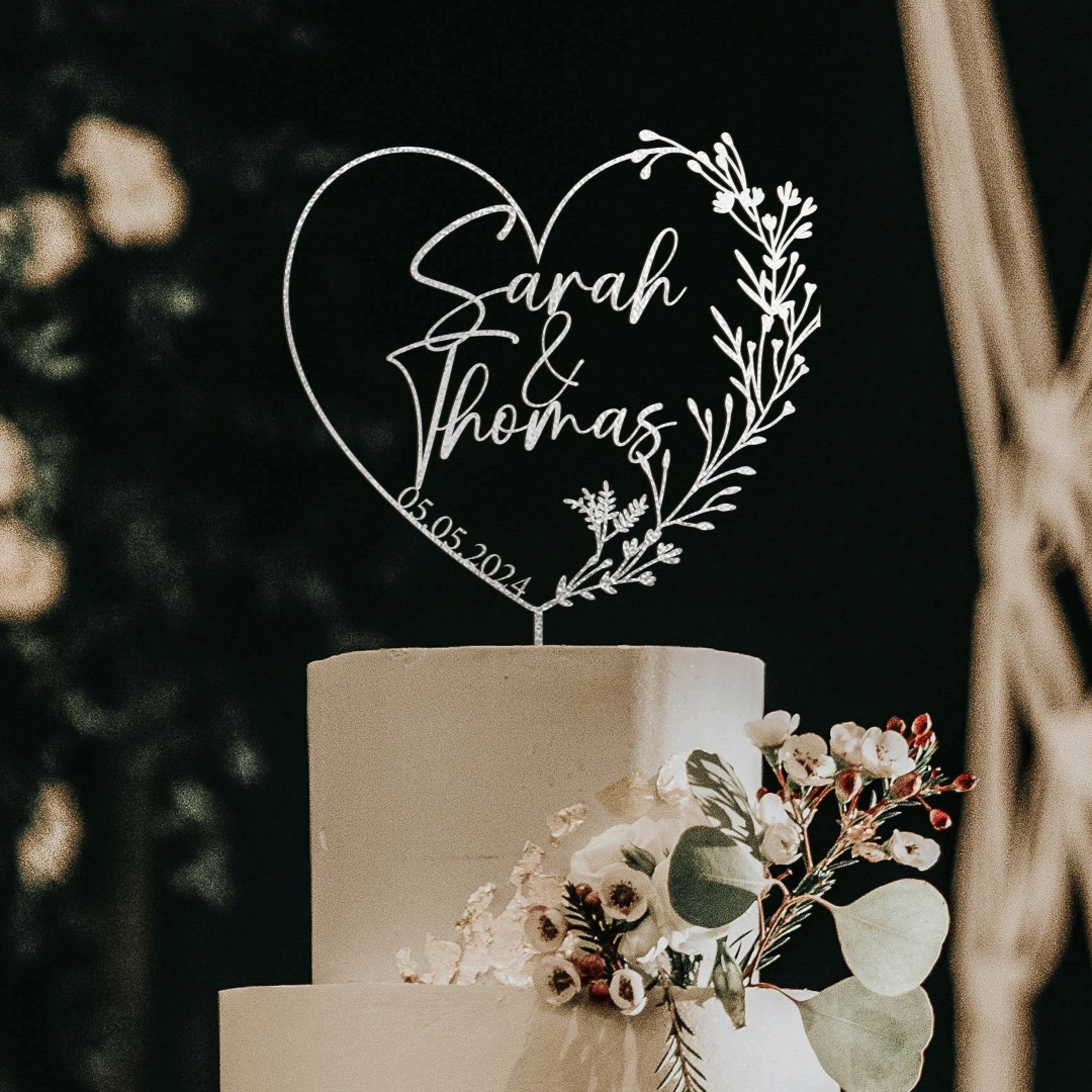 Gold Cake Topper with Heart, H - Industrial Laser Power บทวิจารณ์และราคา