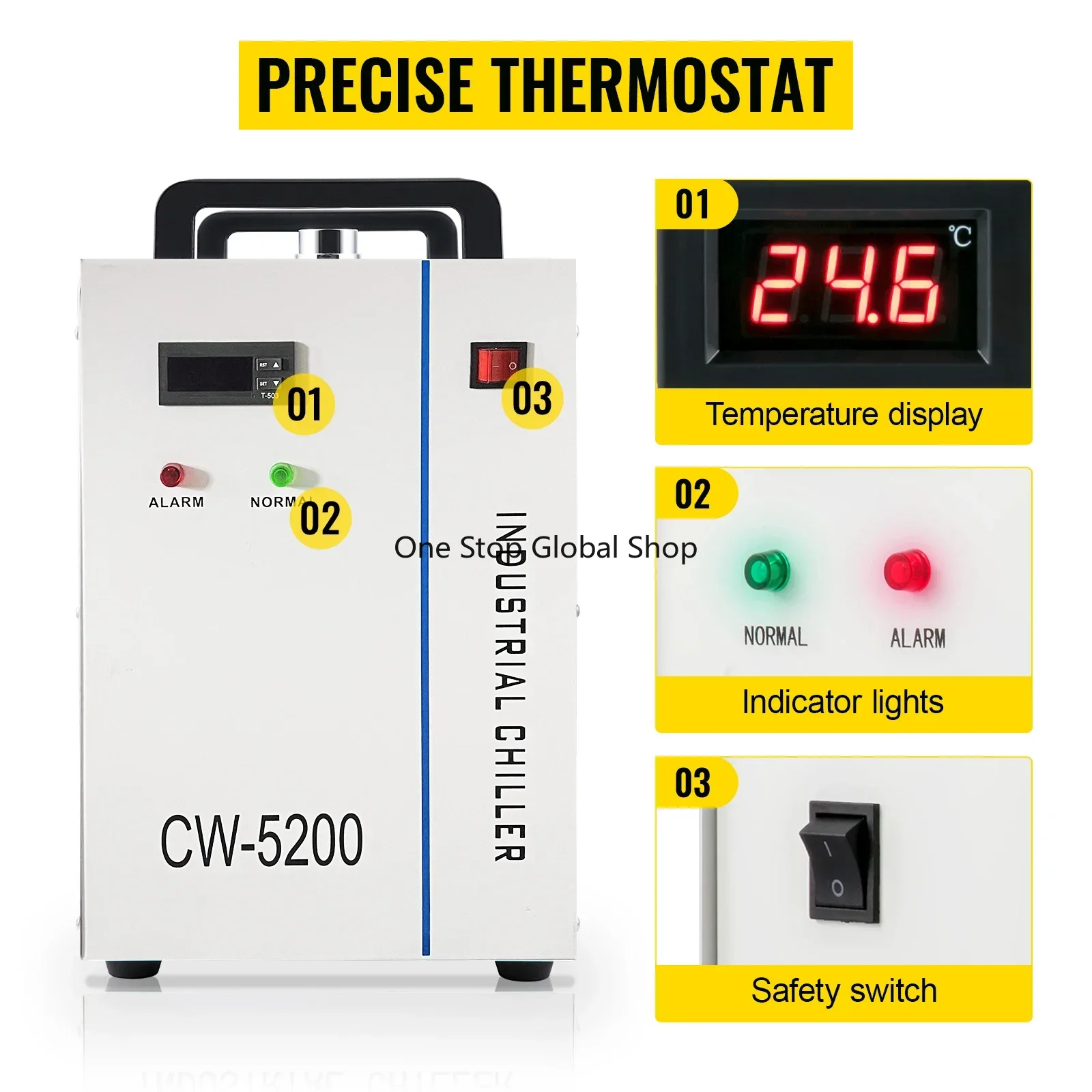 Industrial Water Cooler Laser  - Laser Chiller Water Cooler บทวิจารณ์และราคา