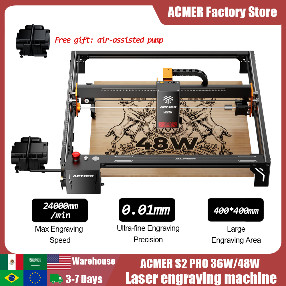 ACMER S2 PRO 36W/48W Laser Eng - Industrial Laser Equipment บทวิจารณ์และราคา