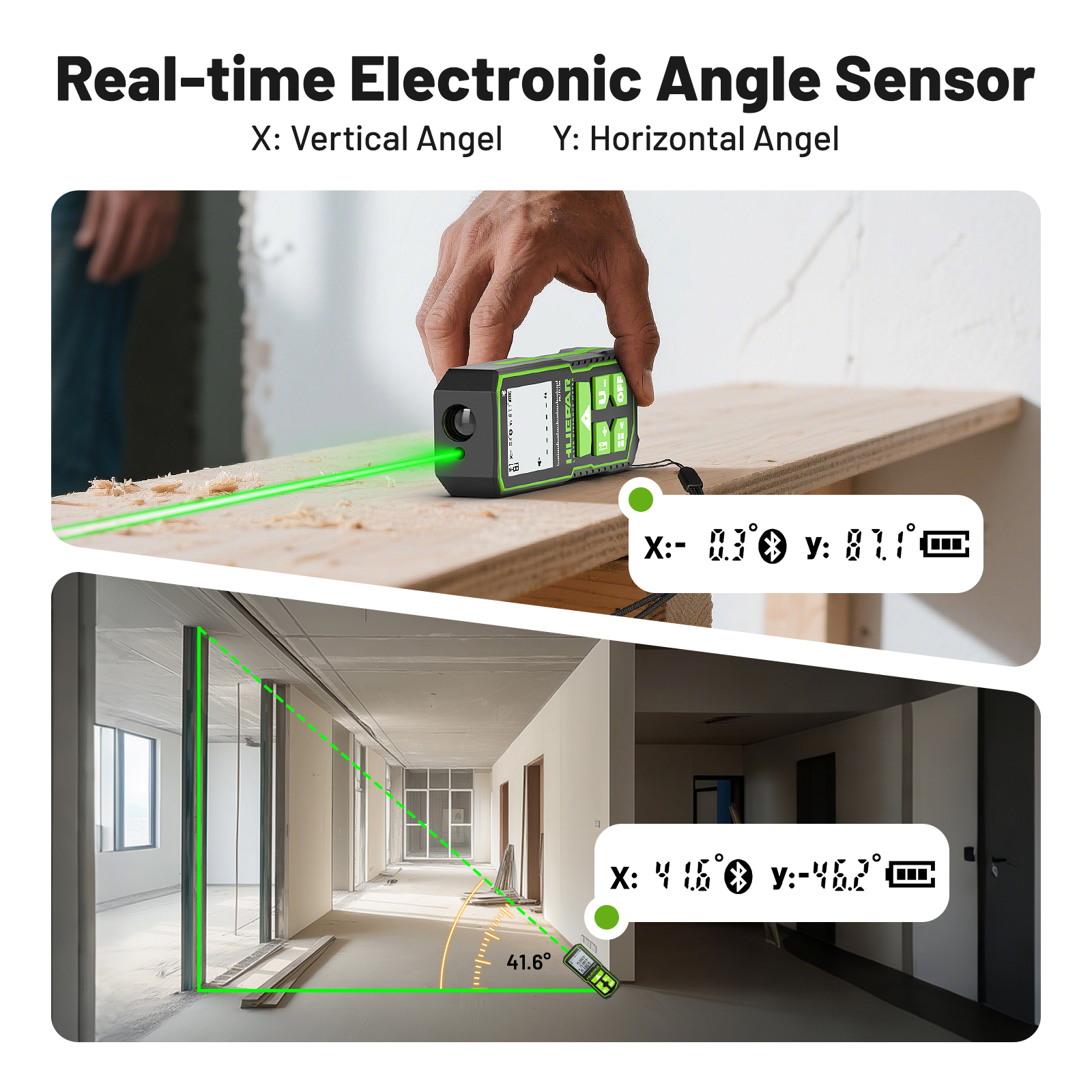 Huepar 100m Bluetoothed Laser  - Industrial Laser Displacement Sensor บทวิจารณ์และราคา