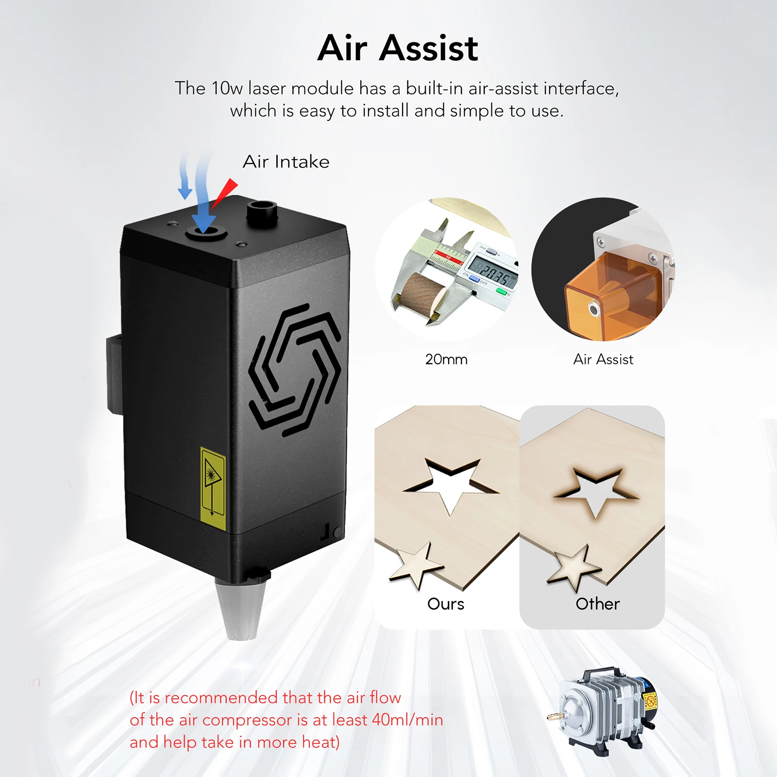 ORTUR LU2-10A 10W High Precisi - Industrial Laser Cutting Machine บทวิจารณ์และราคา