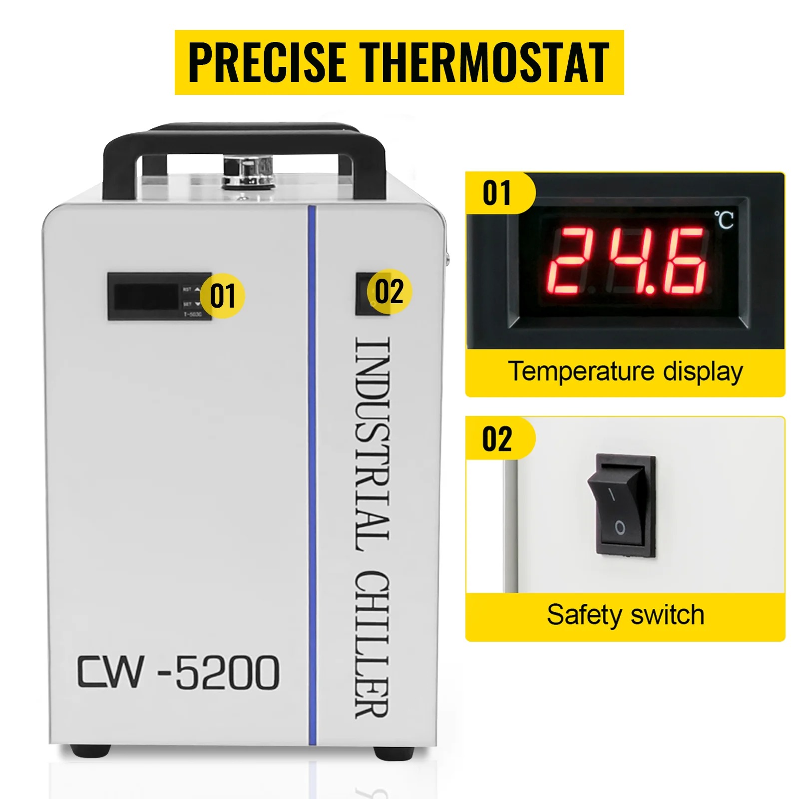 VEVOR Water Chiller CW3000 CW5 - Laser Chiller Water Cooler บทวิจารณ์และราคา