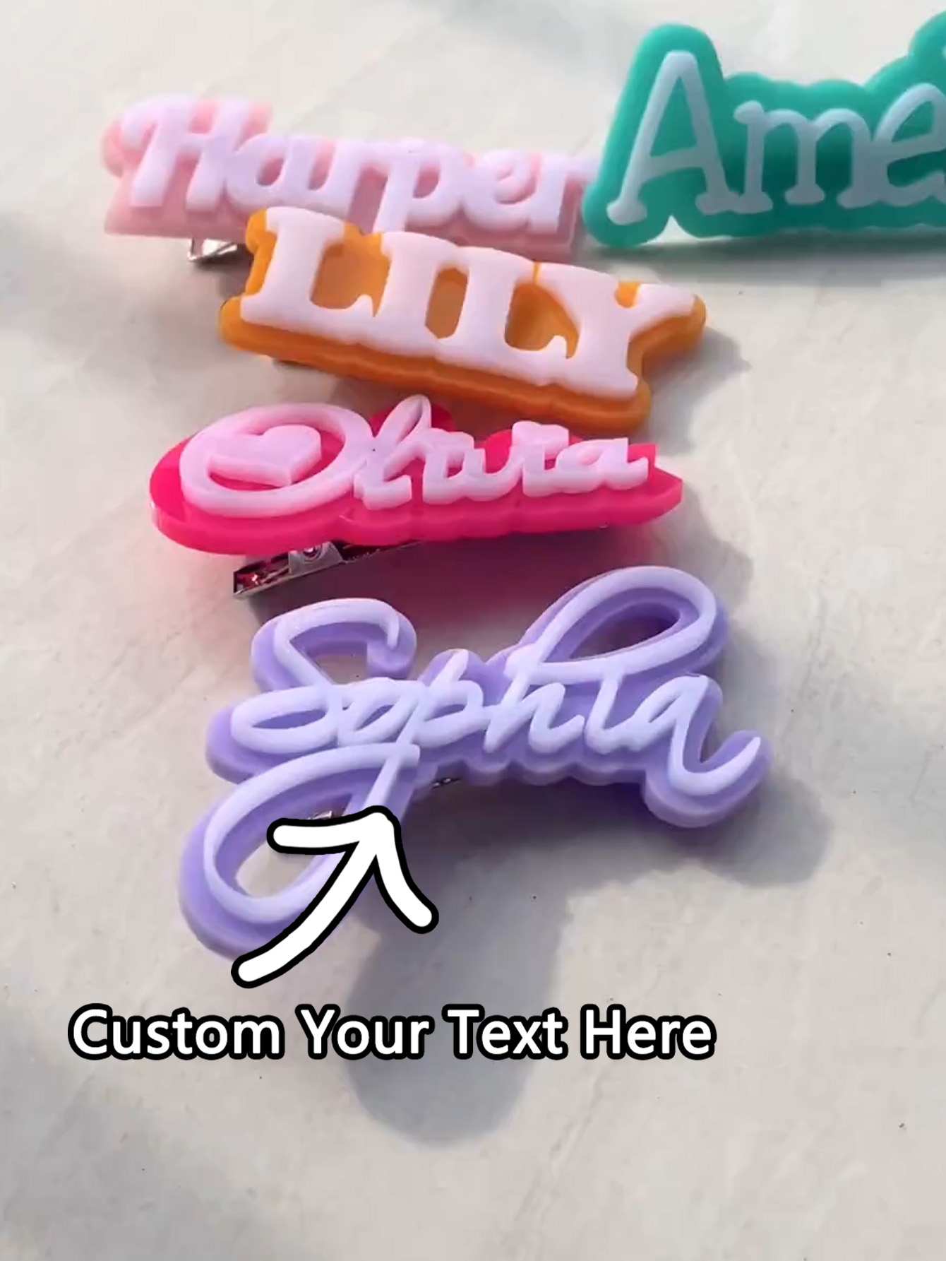 Custom Name Hair Clip - Name B - Industrial Laser Power บทวิจารณ์และราคา