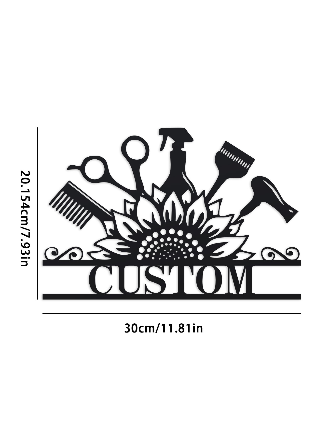Custom Hair Dresser Metal Sign - Industrial Laser Power บทวิจารณ์และราคา