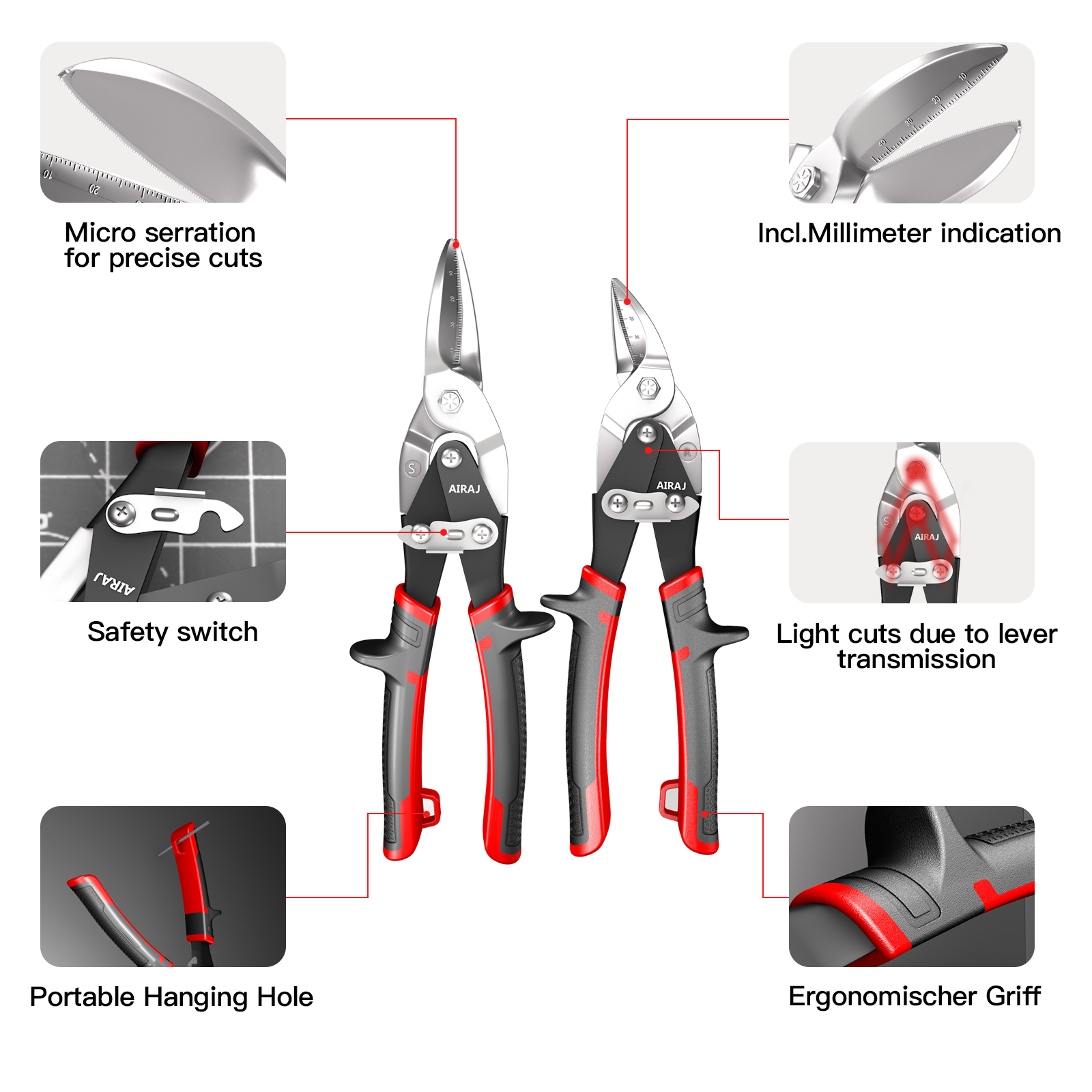 AIRAJ  Aviation Scissor Tin Sn - Industrial Laser Welding Tool บทวิจารณ์และราคา