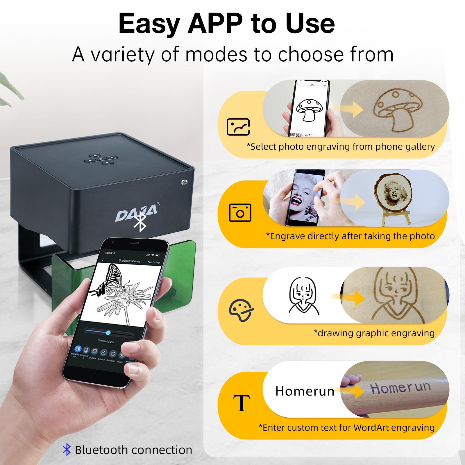 DAJA DJ6 Mini Portable Laser E - Industrial Laser Cutting Machine บทวิจารณ์และราคา